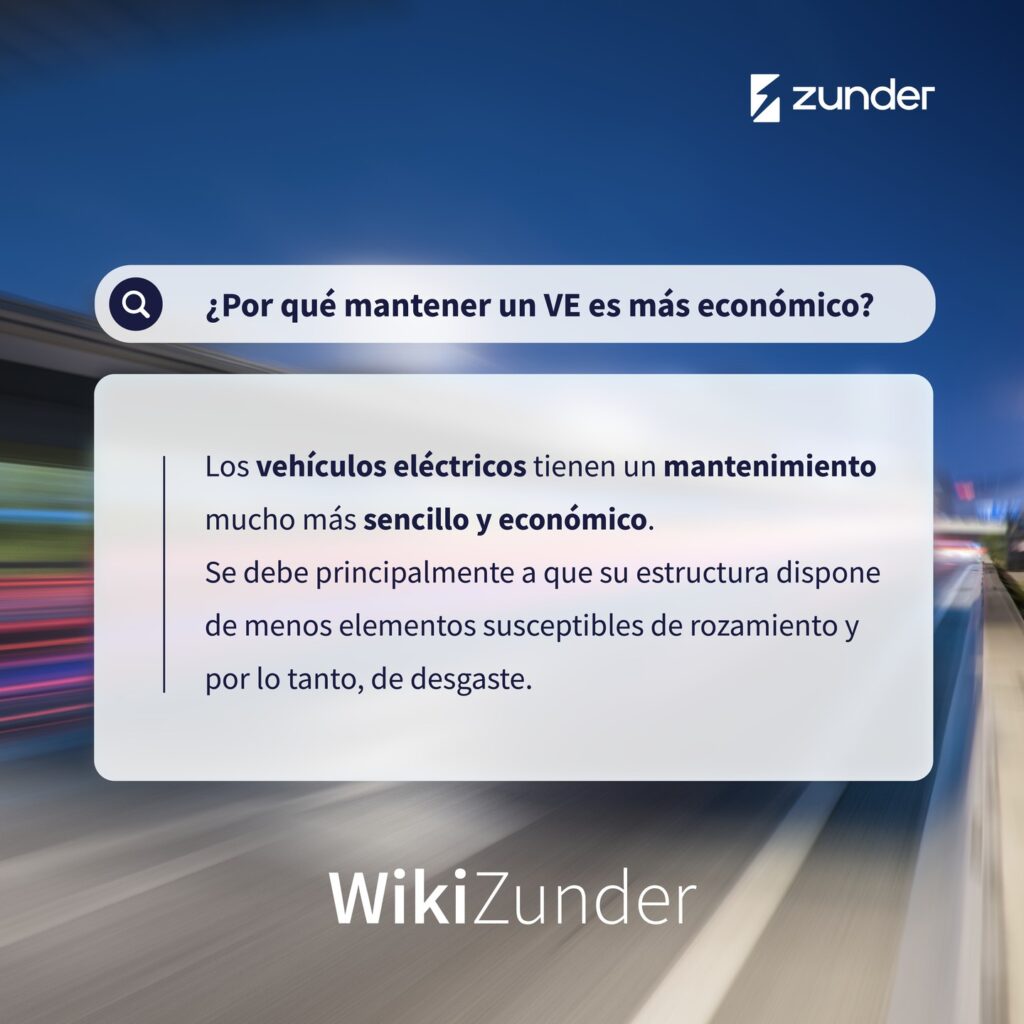 ¿Sabías que es más barato el mantenimiento de un Vehículo Eléctrico que el de uno de combustión?